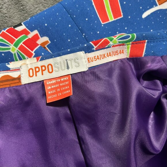 OPPO Suits Christmas Santa Jacket Suit Blazer, Pants and Tie (44) - Picture 5 of 12
